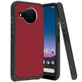 thumbnail image 1 of DALUX MetKase Hybrid Slim Phone Case Cover Compatible with Nokia X100 5G (2021) - Burgundy, 1 of 3