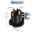 thumbnail image 3 of Interruptor de solenoide de arranque, relé de servicio intermitente, contactor de 12 voltios CC, interruptor de relé de Control de solenoide, 4 terminales para Yamaha G22 G23 G27 G28 G29, 3 of 7