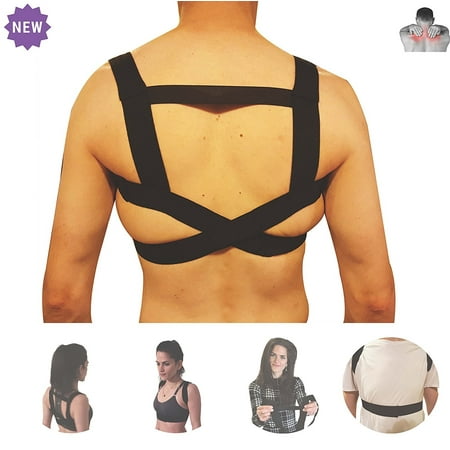 Shoulder Posture Corrector by FOMI Care | Upper Back Support and Brace | Lightweight, Fastener Strap | Back Straightener to Promote Healthy Postural Position and Correct Spinal (Best Position To Sleep After Shoulder Surgery)