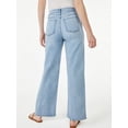 thumbnail image 3 of Free Assembly Women's High Rise 70’S Full Wide Leg Straight Jeans, 3 of 6