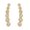 Taylor Round Faux Diamond Earring, variant on Women Designer Suzzane Faux Diamond Bauggete Earring Wedding