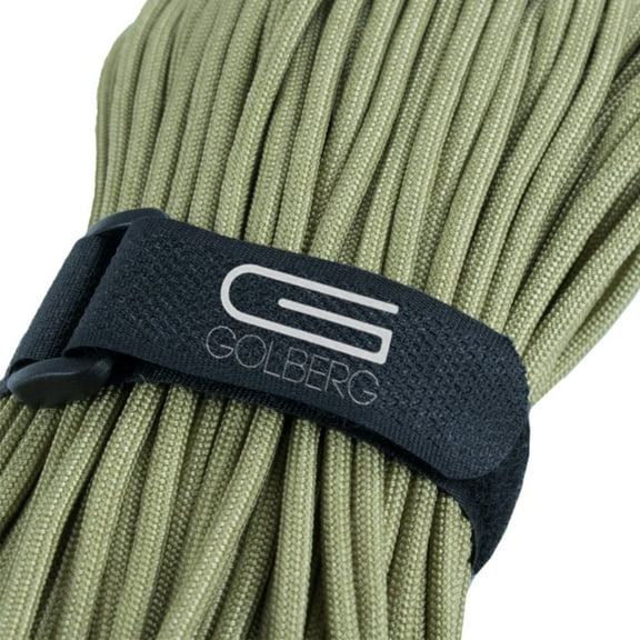 100' - Golberg Type III 7 Strand 550 MIL-C-5040-H Mil Spec Tested Paracord (Parachute Cord) : Outdoor Tie Down Rope - Khaki - Made in America