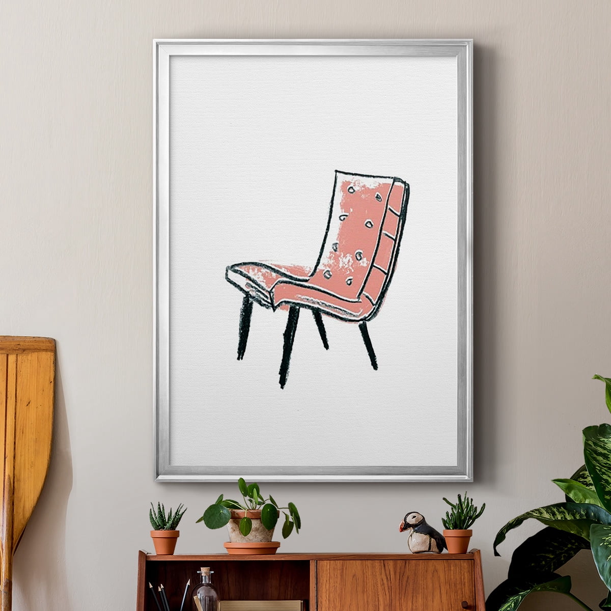 Take a Seat IX Premium Framed Print, in Gold, Black, or Silver - Ready to Hang