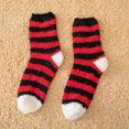 thumbnail image 2 of iHPH7 Womens Fuzzy Socks Cute Fuzzy Socks Soft Socks for Women Fuzzy Womens Warm Socks Comfortable Socks for Women Winter Socks for Women Cute Crew Socks for Women Red One Size, 2 of 3