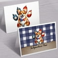 thumbnail image 3 of Patriotic Corgi 4th of July Independence Paws 7x5in Folded Greeting Card Welsh Corgi Dog Lover Gifts Idea Single Note Card with Envelope - 02010, 3 of 5