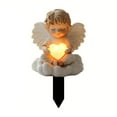 thumbnail image 2 of Todaioua Eternal Embrace Angel Garden Stake, 2D Flat Acrylic Decorative Angel Garden Stakes Decor Outdoor Guardian Fairy Garden Stakes for Cemetery Heavenly Memorial Gifts for Christians (11.5 Inch), 2 of 8