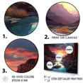 thumbnail image 3 of Designart "Bold Canyon Desert Sunset I" Canyon Floater Framed Wall Art Prints, 3 of 5