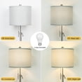thumbnail image 3 of Lámpara de pie Qingmiao ajustable 137-168 cm 8W 4000K LED, 3 of 6