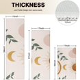 thumbnail image 4 of Brown Boho Sun, Moon and Plant Pattern Kitchen Rugs Sets Of 3,Kitchen Runner Rugs Non Skid Washable,Decorative Kitchen Floor Mats for Kitchen,Sink,Laundry,17"x30"+ 17"x47" + 17"x59", 4 of 6