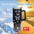thumbnail image 4 of Goth 40oz Tumbler with Handle and Straw - Vacuum Insulated Stainless Steel Travel Mug, Leak-Proof Reusable Coffee Cup, 4 of 6