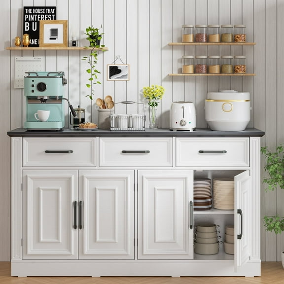 Buballino Tableware Storage Cabinet 4 Doors 3 Drawers