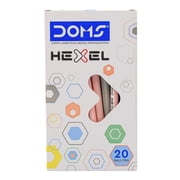 DOMS Hexel Pen, Blue, 20 Count