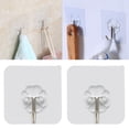 thumbnail image 2 of 10pcs Wall Hook Transparent Reusable Seamless Scratch Waterproof and Oilproof Wall Hook for Bathroom Kitchen Heavy Duty Ceiling, 2 of 7