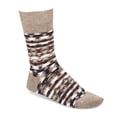 thumbnail image 1 of BIRKENSTOCK Calcetines de hombre - Medias, Lino Etno, Jacquard, Hilo de lino-Viscosa Brown 42-44, 1 of 1