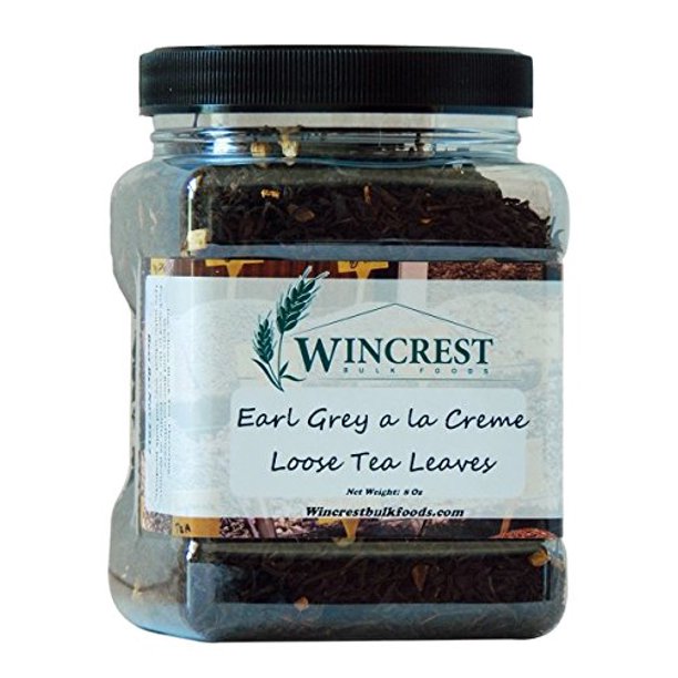 Bulk Loose Black Tea Leaves 8 Oz Container (Earl Grey al la Creme