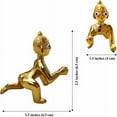 thumbnail image 4 of WC_Laddu Gopal Krishna Statue for Janmashtami - Hindu God of Love and Divine Joy Kanha Krishna Idol, Baby Krishna Murti-Religious Gift - Home Decor Item, 4 of 7
