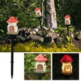 thumbnail image 2 of Pompotops Bright Solar Pathway Lights, Outdoor Solar Small House Lights Resin Lights New Garden Lights Tree House Lights Cute Lights Inserted Lights, 2 of 6