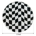 thumbnail image 3 of 2 Pack Creative Acrylic Coasters Round Checkerboard Abstract Cup Mat Pad Mosaic Absorbent Coasters for Drinks Tabletop Protection for Table Bar Desk Home Decor Housewarming Gift, 3 of 8