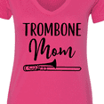 thumbnail image 4 of Inktastic Trombone Mom Band Parent Women's V-Neck T-Shirt, 4 of 5