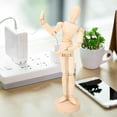 thumbnail image 3 of Movable Limbs Man Model, Practical Wooden Action Figure, Durable  For Photography Props Tabletop Toys Animations Decorations, 3 of 8