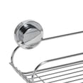 thumbnail image 6 of Bath Bliss 1 Shelf Basket Suction Cup Chrome Metal Shower Organizer, Silver Chrome, 6 of 6
