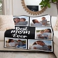thumbnail image 3 of AISENIN Personalized for Mom Custom Blanket with Photos Pictures Text Best Mom Ever Gifts from Daughter Son Kids Customized Birthday Gifts for Mom Grandma Wife Women, 3 of 5