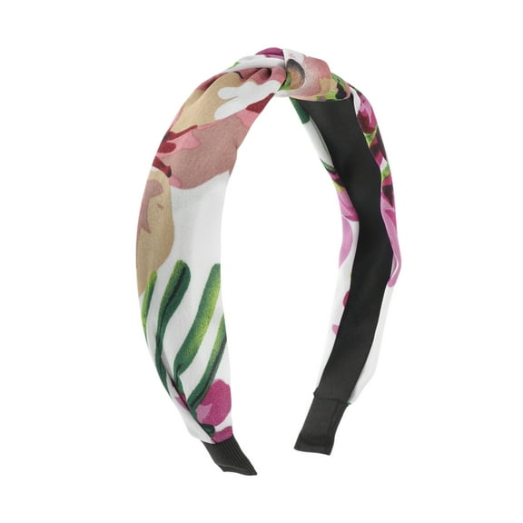 Unique Bargains 1 Pc Fashion Sunflower Pattern Headbands for Women White