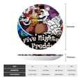 thumbnail image 4 of Lsque Five Nights At Freddy'S Pattern Ceramic Decorative Plate Decorative Plates with Display Stand Personalized Porcelain Plate Ceramic Ornaments for Wall Hanging Decoration-8in, 4 of 6