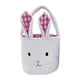 thumbnail image 4 of Bolsa de regalo de canasta de Pascua con orejas de conejo portátiles adorables canasta de almacenamiento regalos juguetes para niños para niños niños Rosa, 4 of 8