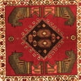 thumbnail image 1 of Ahgly Company Indoor Square Persian Orange Traditional Area Rugs, 7' Square, 1 of 1