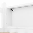 thumbnail image 2 of Bellemave Low Loft Bed Twin with Slide, Loft Bed with Bookcase and LED Lights, Wood Twin Size Loft Beds Frame with Storage Shelves, No Box Spring Needed (White), 2 of 8