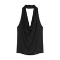 thumbnail image 5 of RMGVDSD Women Sequin Tank Tops Women Halter Backless Tank Tops Sexy Cowl Neck Summer Going Out Cami Tops Trendy Versatile Blouses Trendy Fashion Clothes, 5 of 5
