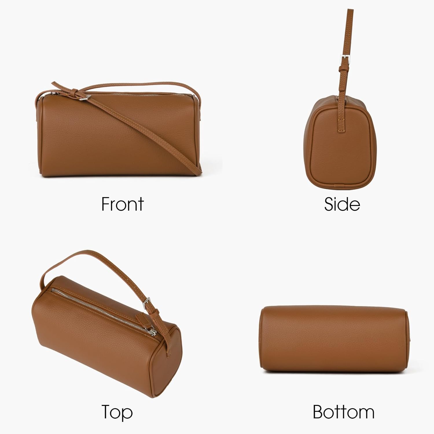 Kwuty Premium Full-Grained Leather Crossbody Purses for Women, Hobo Bags for Women Crossbody with Adjustable Strap