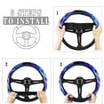 thumbnail image 6 of Kuiaobaty Galaxy Sea Turtle Pattern Sports Style Steering Wheel Cover with Anti-Slip Lining for Truck Car SUV Van Universal Vehicle Wheel Protector Car Wheel Cover Polyester Cover, 6 of 6