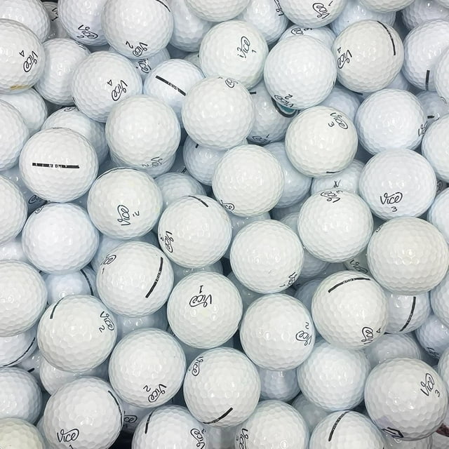 Mulligan - 100 balles de golf récupérées Vice AAA, Blanc