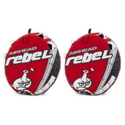 Airhead Rebel Kit de tube remorquable rouge 54 en 1 personne avec corde et pompe 12 V (lot de 2)