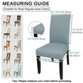 thumbnail image 4 of OKKEEY Universal Fit Stretchable Chair Covers, Set of 4, Premium Spandex, for Dining, Office, and Conference Room Chairs, Smoky Gray, 4 of 10
