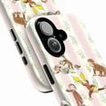 thumbnail image 2 of Curious Monkey Dual-Layer Touch Phone Case for iPhone 11 12 13 14 15 16 Pro Max Plus Mini – Cute Cartoon Design, Shockproof Protective Cover, 2 of 6