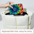 thumbnail image 6 of tie dye Velvet Portable Necklace Holder with Removable Compartment - Earring Organizer and Bracelet Holder Gift, 6 of 7
