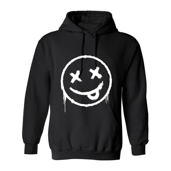 Smile X Eyes Sarcastic Humor Novelty Funny Men's Hoodies