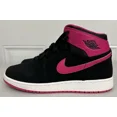 thumbnail image 3 of N I-K-E A i r-Jor-dan 1 Mid Retro Vivid Black Pink GS Size 8Y Wms 9.5, 3 of 6