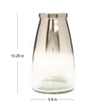 thumbnail image 5 of Hosley 10.25" High, Ombre Silver Glass Vase, 5 of 8