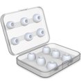 thumbnail image 1 of [6 pares] Almohadillas de repuesto para AirPods Pro para accesorios AirPods Pro, puntas de auriculares de silicona con orificio de reducción de ruido, con caja de almacenamiento portátil (blanco)   JM, 1 of 6