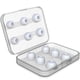 thumbnail image 1 of [6 pares] Almohadillas de repuesto para AirPods Pro para accesorios AirPods Pro, puntas de auriculares de silicona con orificio de reducción de ruido, con caja de almacenamiento portátil (blanco), 1 of 5