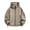 Beige, variant on kosheko Men’s Curved Seam Oversized Wind Shell, Dual Zip Pockets, Drawstring Hem for Shaded Forest Walks Red L