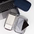 thumbnail image 2 of Organizador electrónico, bolsa organizadora de cables de viaje, estuche de transporte para accesorios electrónicos, bolsa de almacenamiento portátil impermeable de doble capa para cables, cargadores,, 2 of 6