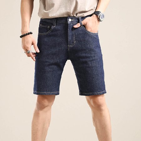 MHFRRA Jeans for Men Mens Retro Stretch Denim Shorts Size M