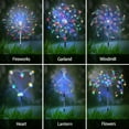 thumbnail image 2 of Solar Garden Firework Lights Outdoor 8 Pack, 8 Modes, 120 LED Waterproof Copper Wire DIY Solar Decorative Lights with Remote Control, for Yard Pathway Party Decor, 2 of 6