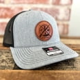 thumbnail image 3 of Hunting and Fishing stitched leather patch Hat, Richardson 112, 3 of 5