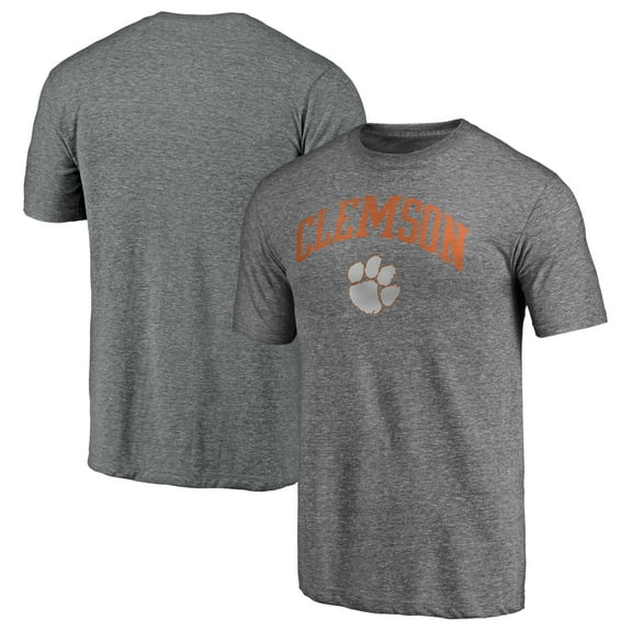 Men's Heather Gray Clemson Tigers Arched City Tri-Blend T-Shirt